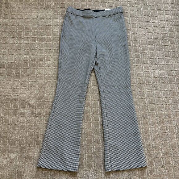 Ann Taylor The Side Zip Trouser Pant Women's Size 10 Houndstooth Black White NWT - Picture 1 of 10